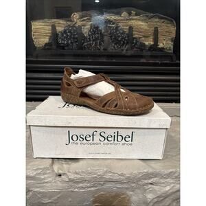Josef Seibel Sandals Rosalie 29 Womens EU41 Brandy Leather‎ Fisherman US 10-10.5